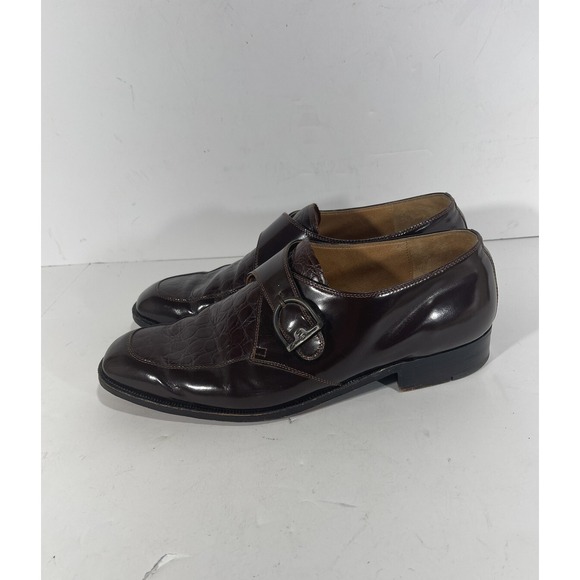 Emilio Bianco Buenos Aires Men Dark Brown Leather Monk Strap Shoe Argentina 10.5 main image 8